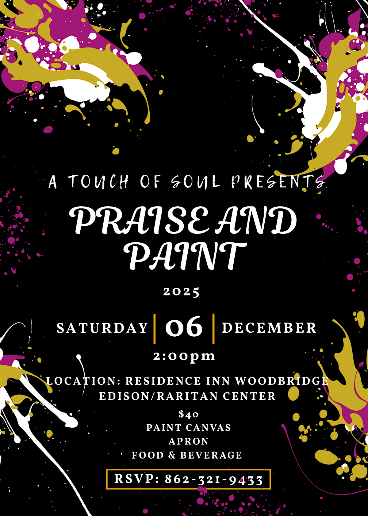 PRAISE AND PAINT, 6 December | Event in Woodbridge Township | AllEvents