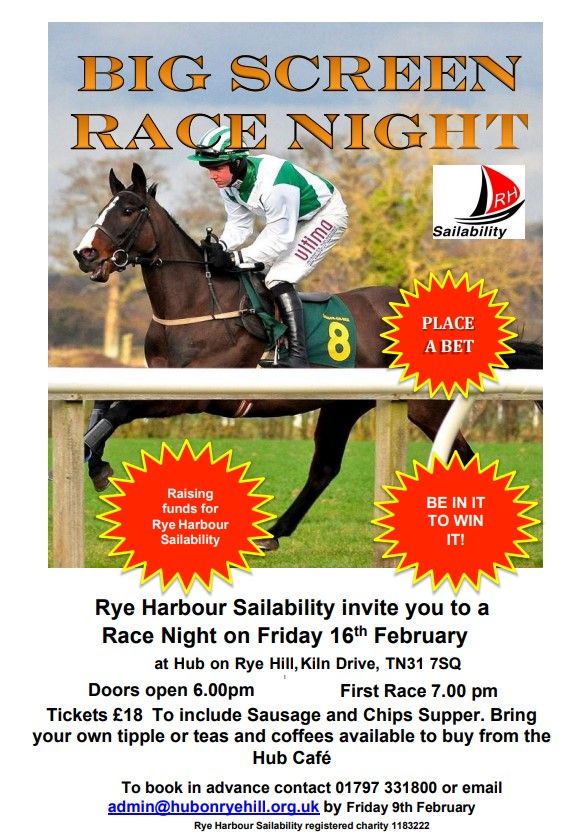 Big Screen Race Night, Hub on Rye Hill, Kiln Drive Rye Foreign,TN31 7SQ ...
