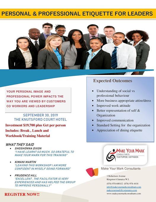 personal professional etiquette for leaders at make your professional etiquette