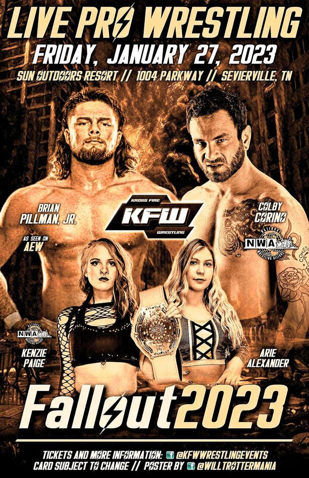 KFW Wrestling Presents FALLOUT 2023, Sun Outdoors Pigeon (1004