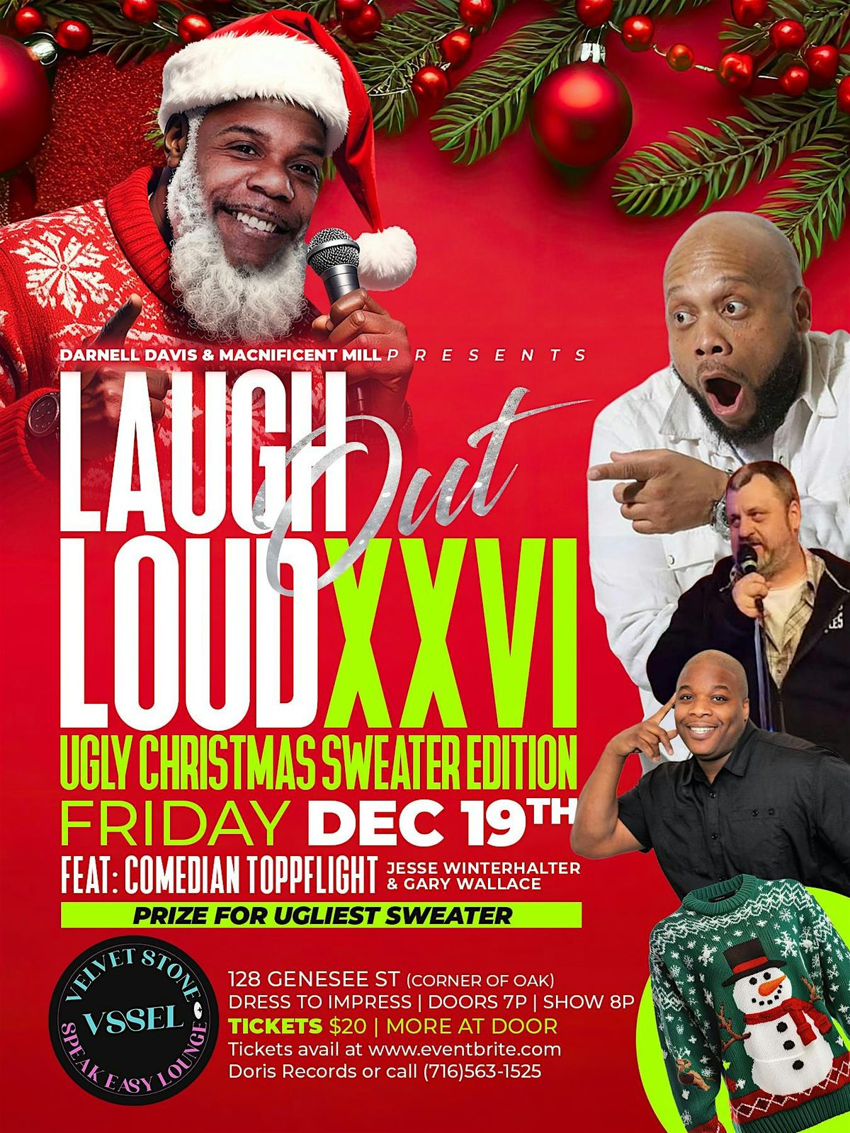 Laugh Out Loud Volume 26, 19 December | Event in Buffalo | AllEvents