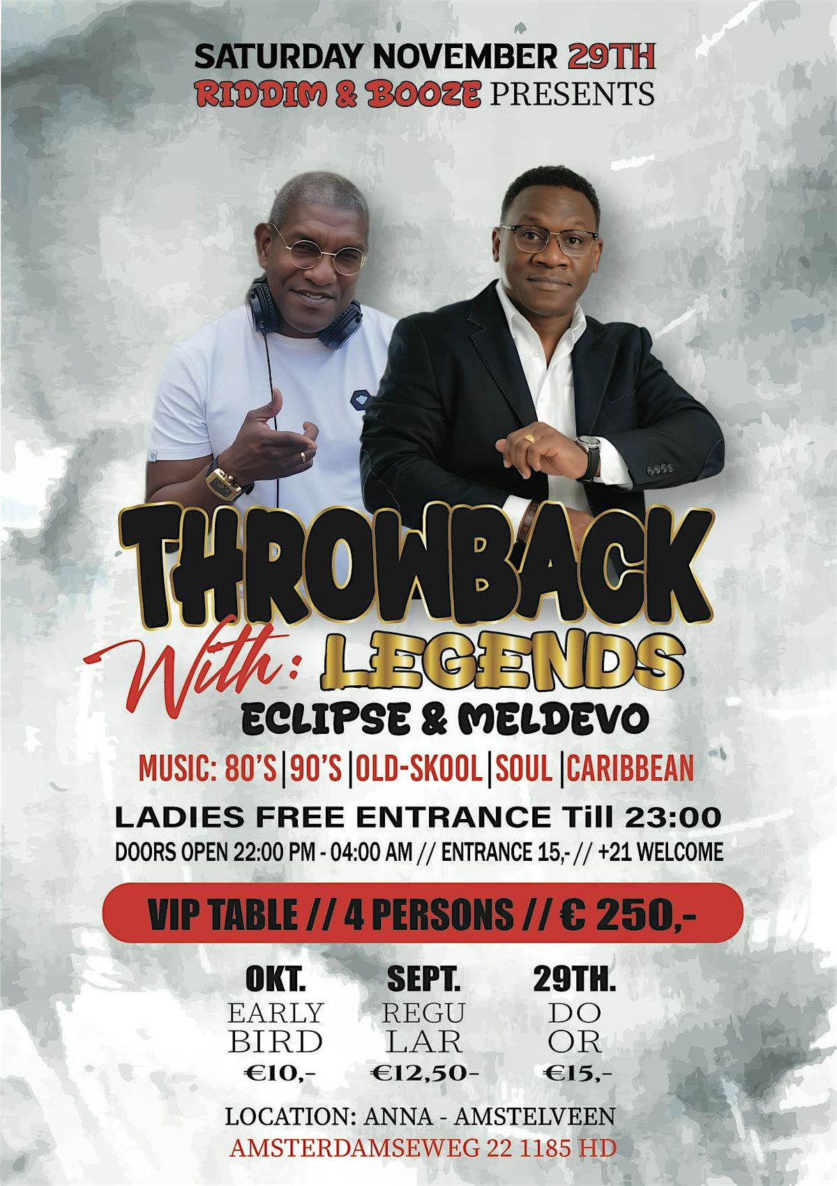 Riddims & Booze, 29 November | Event in Amstelveen | AllEvents