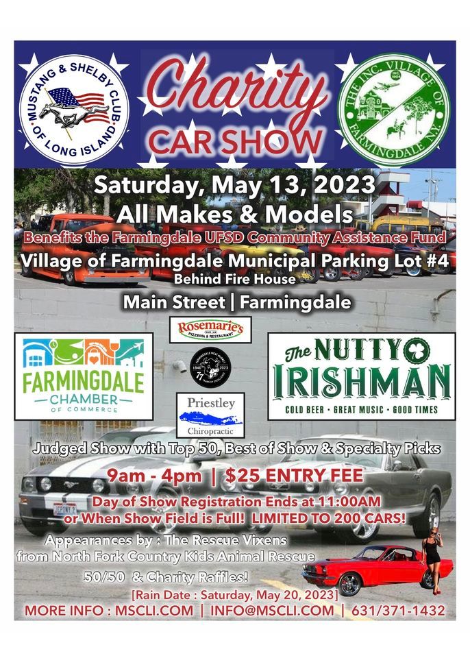 Farmingdale Charity Car Show Mustang & Shelby Club of Long Island