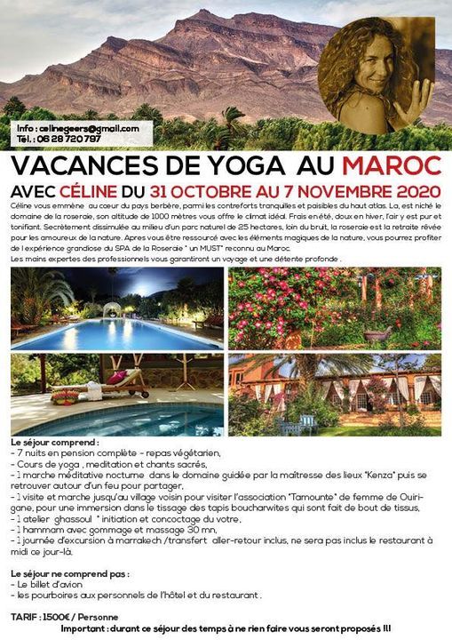 Vacances De Yoga Au Maroc Art Yoga Studio Nice 31 October