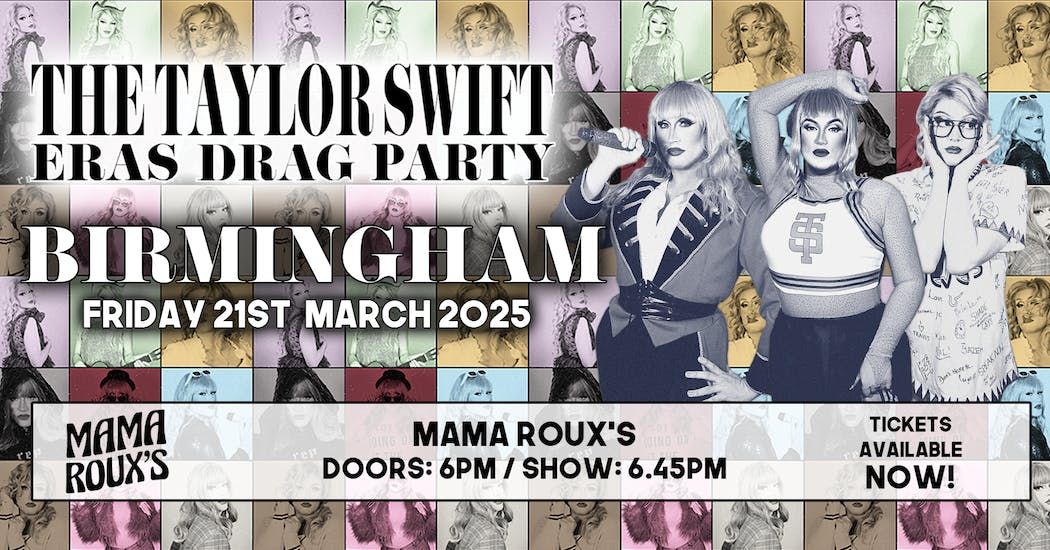 The Taylor Swift Eras Drag Party - Birmingham, Mama Roux's, Birmingham ...