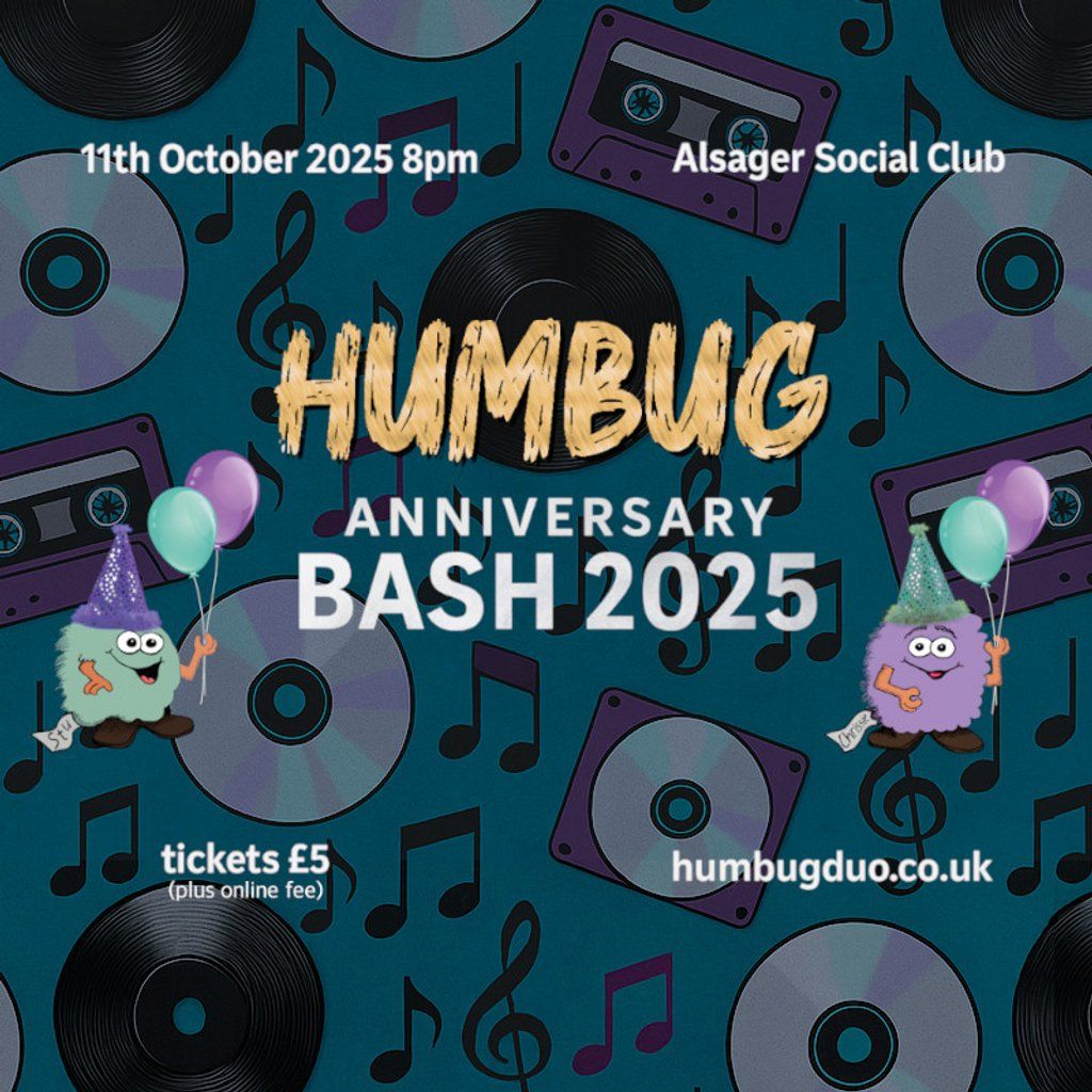 Humbug Anniversary Bash 2025, 11 October | Event in Kidsgrove | AllEvents