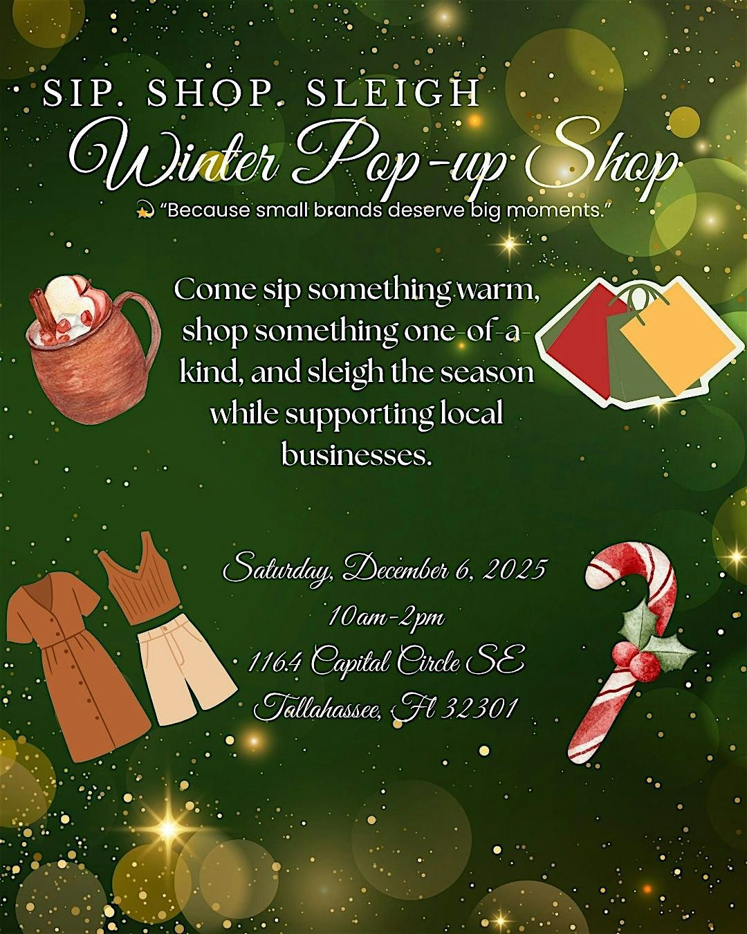 Sip. Shop. Sleigh, 6 December | Event in Tallahassee | AllEvents