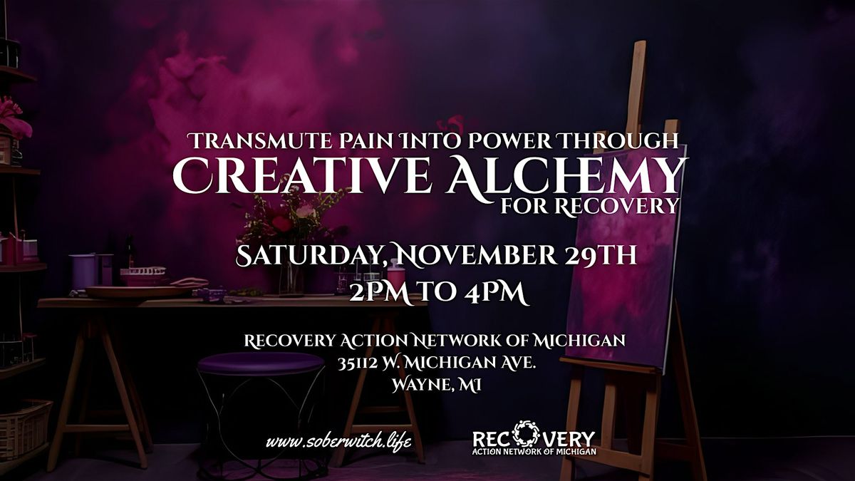 Creative Alchemy for Recovery, 29 November | Event in Wayne | AllEvents