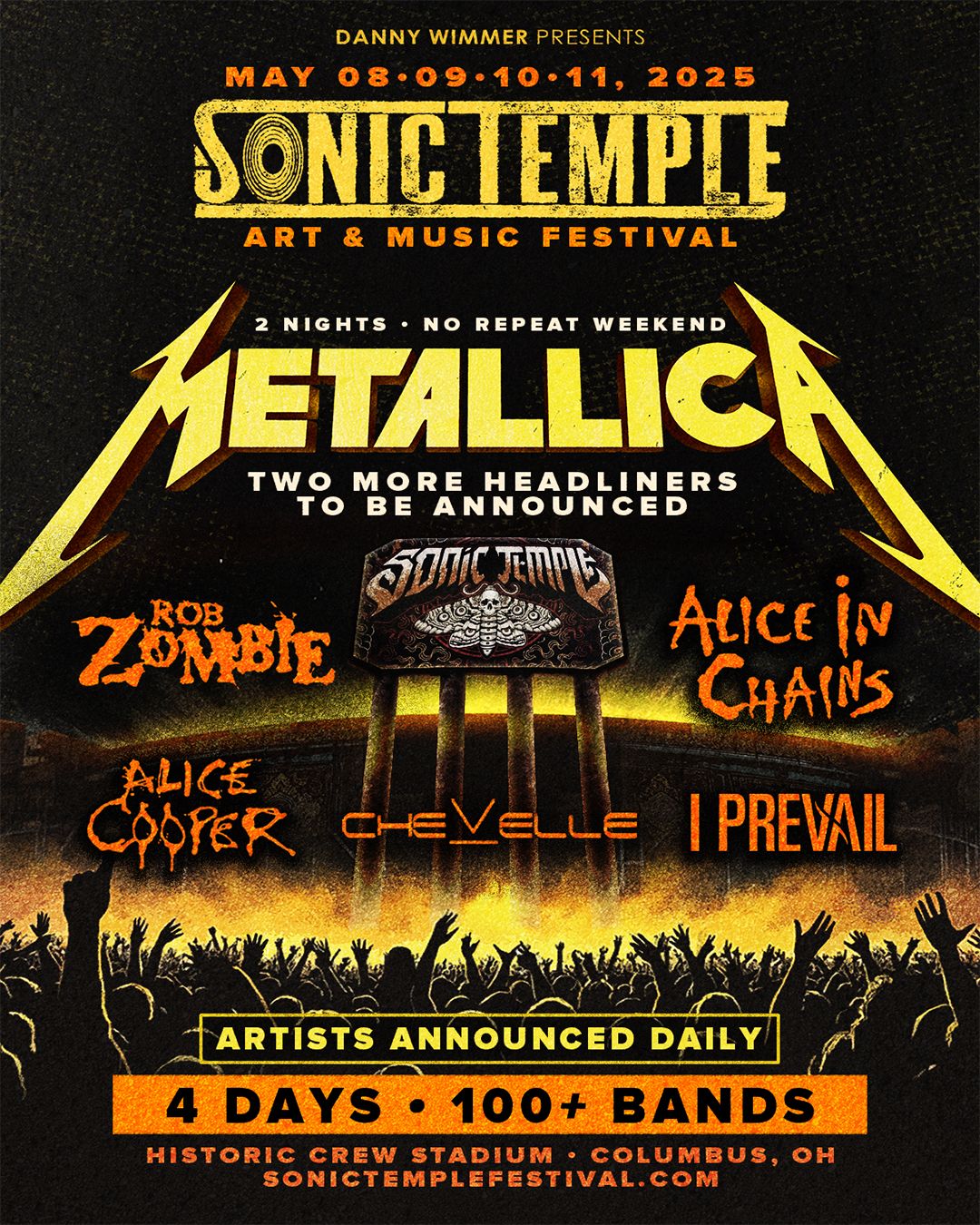 Sonic Temple - 4 Day Pass at Historic Crew Stadium, 14 May | Event in Columbus | AllEvents
