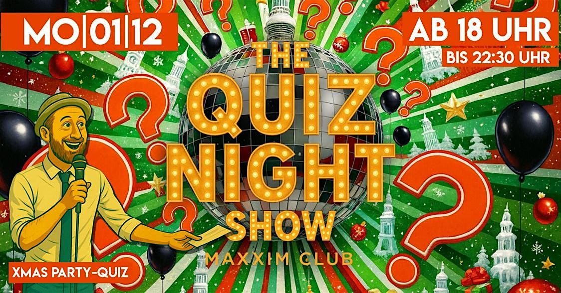 Quiz Night #546.1 - X-Mas Party-Quiz (Allgemeinwissen am Montag), 1 December | Event in Berlin | AllEvents