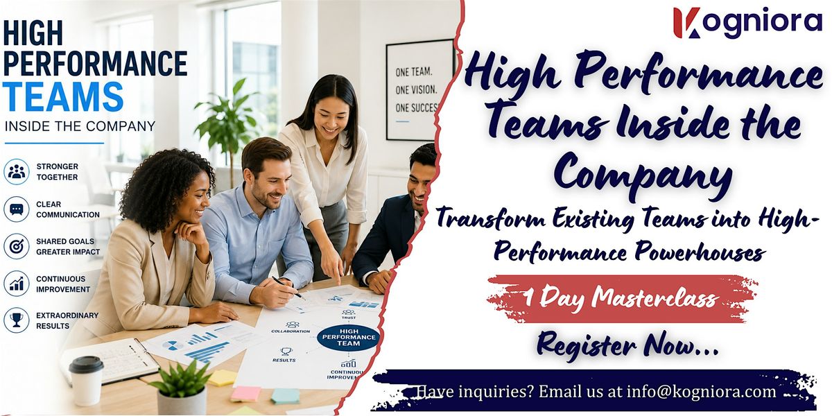 High Performance Teams Inside the Company in Rochester, MN, For venue ...
