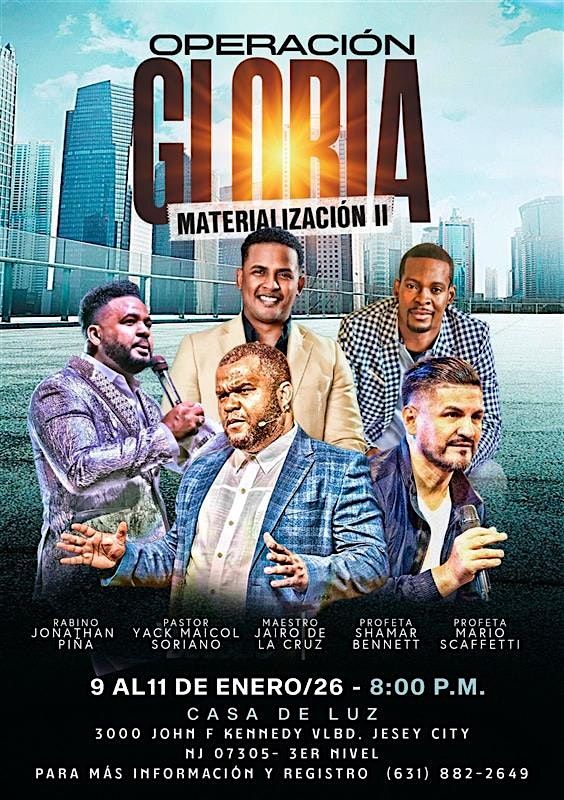 Operación Gloria: Materialización II, 9 January | Event in Jersey City | AllEvents