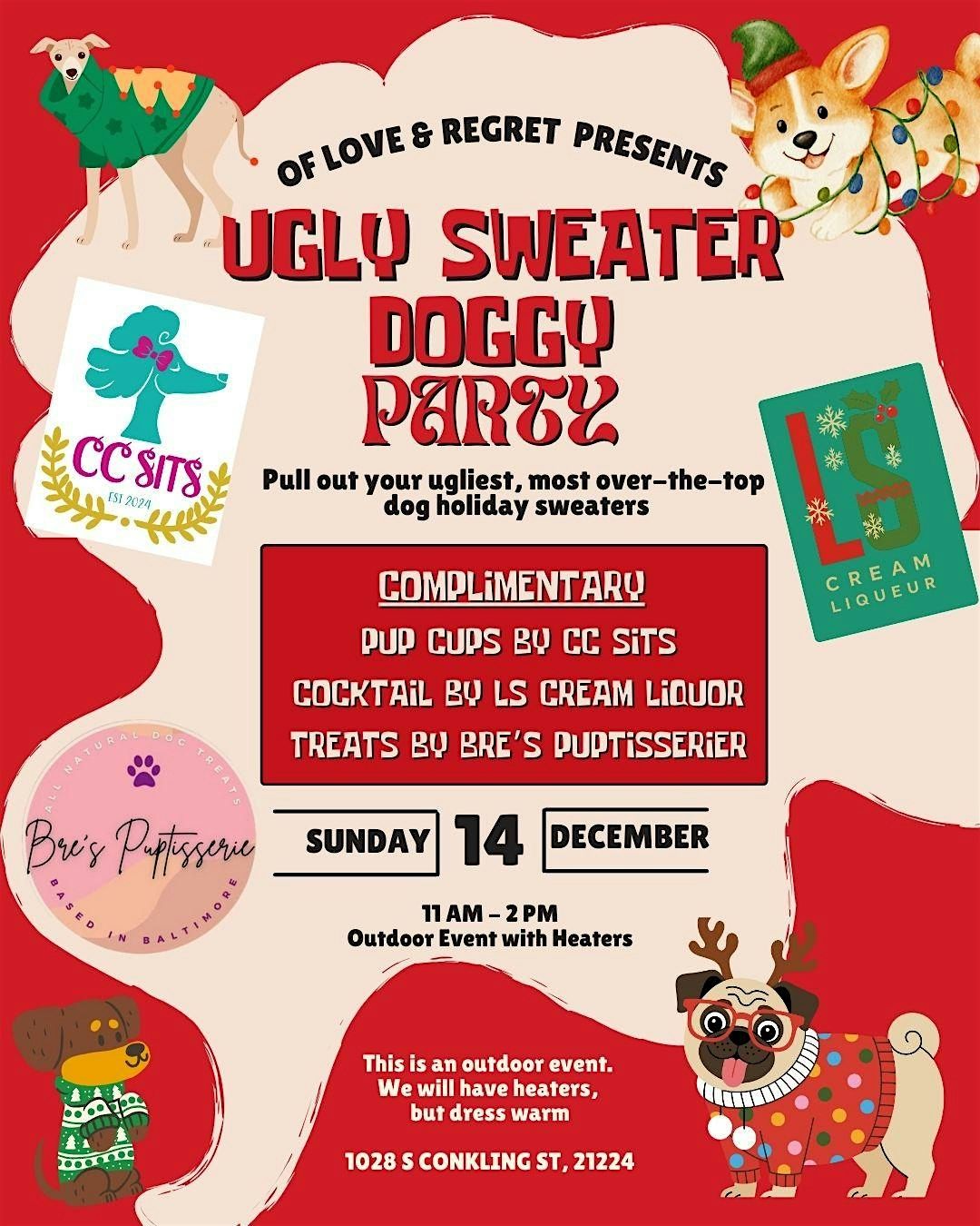 Ugly Sweater Doggy Party, 14 December | Event in Baltimore | AllEvents