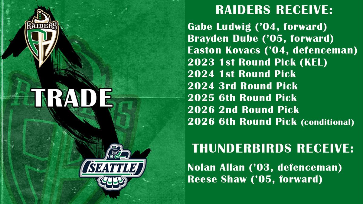 Seattle Thunderbirds vs. Prince Albert Raiders, 13 November | Event in Kent | AllEvents
