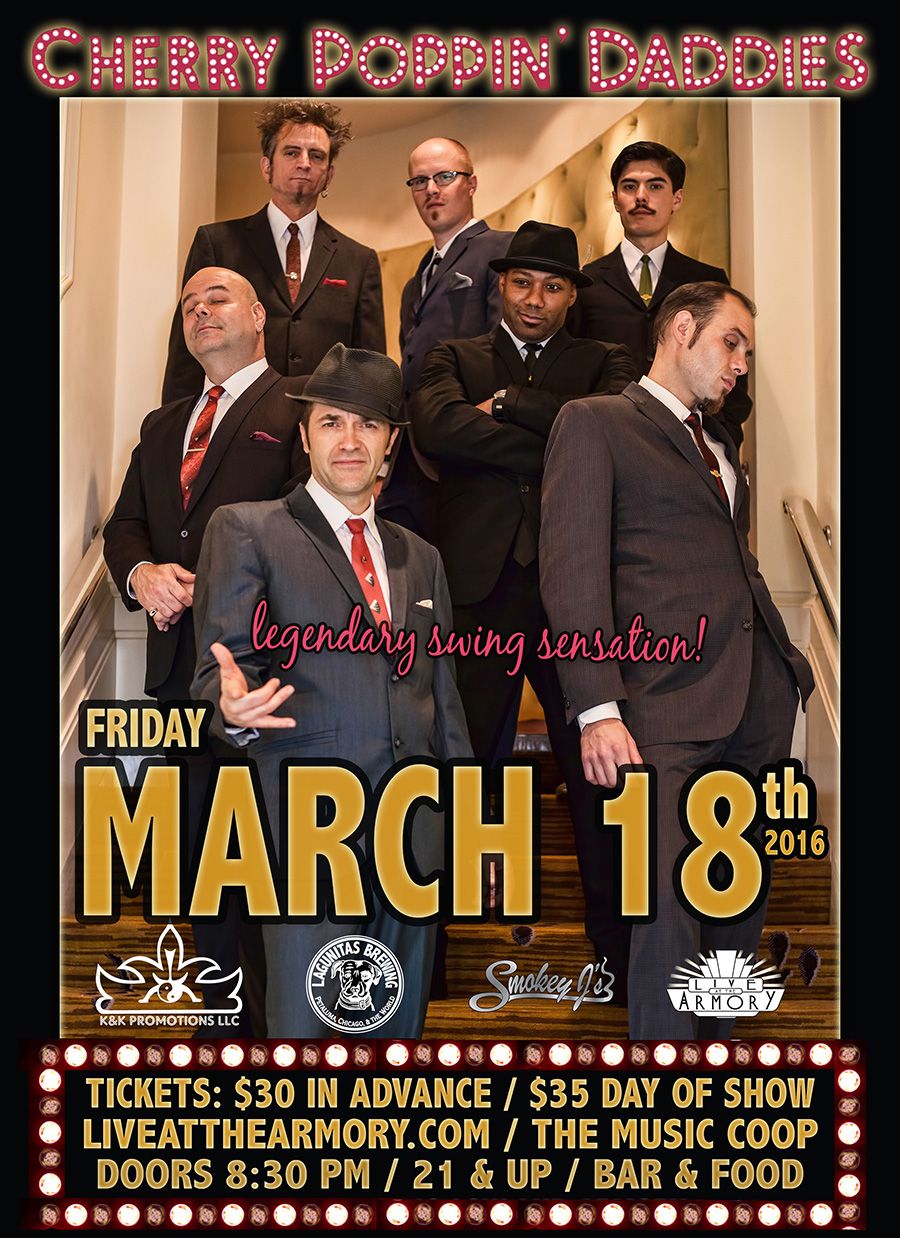 Cherry Poppin Daddies at Edmonds Center for the Arts, 21 March | Event in Edmonds | AllEvents
