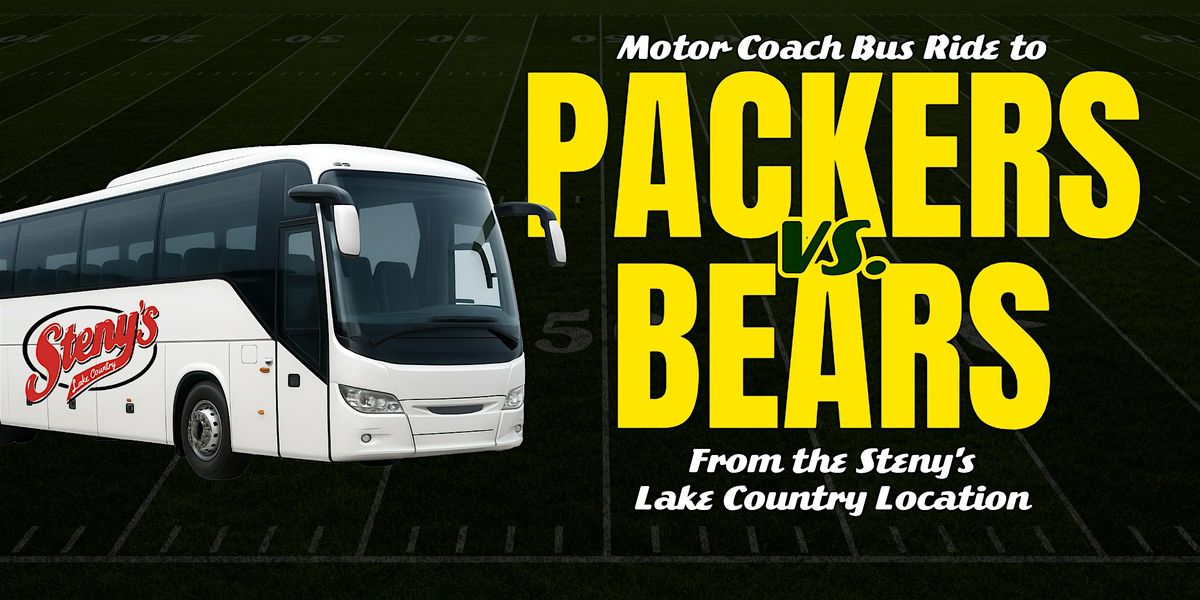 Steny's Lake Country's Motor Coach Bus to Packers vs Bears, 7 December | Event in Pewaukee | AllEvents