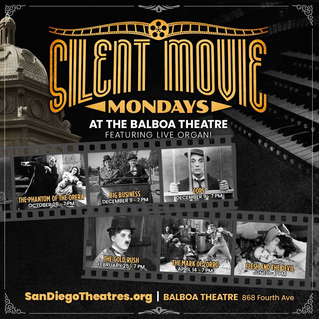 Silent Movie Mondays - Flesh and The Devil at Balboa Theatre - San Diego, 9 June | Event in San Diego | AllEvents