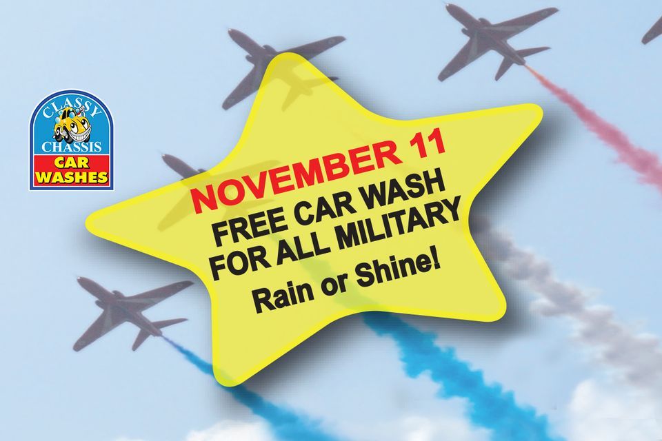 FREE Car Wash for All Military!, Classy Chassis Car Wash (Canyon Road
