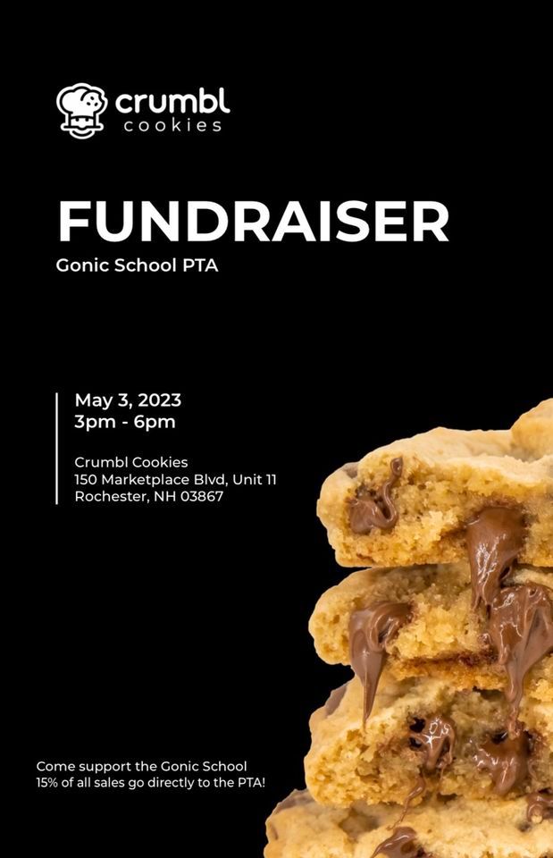 Gonic School’s PTA CRUMBL COOKIE Fundraiser , The Ridge, Farmington, 3