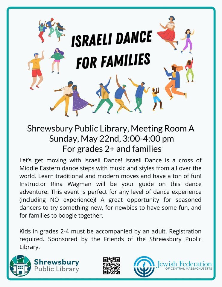 PJ Our Way Israeli Dancing At Shrewsbury Library Shrewsbury Public 