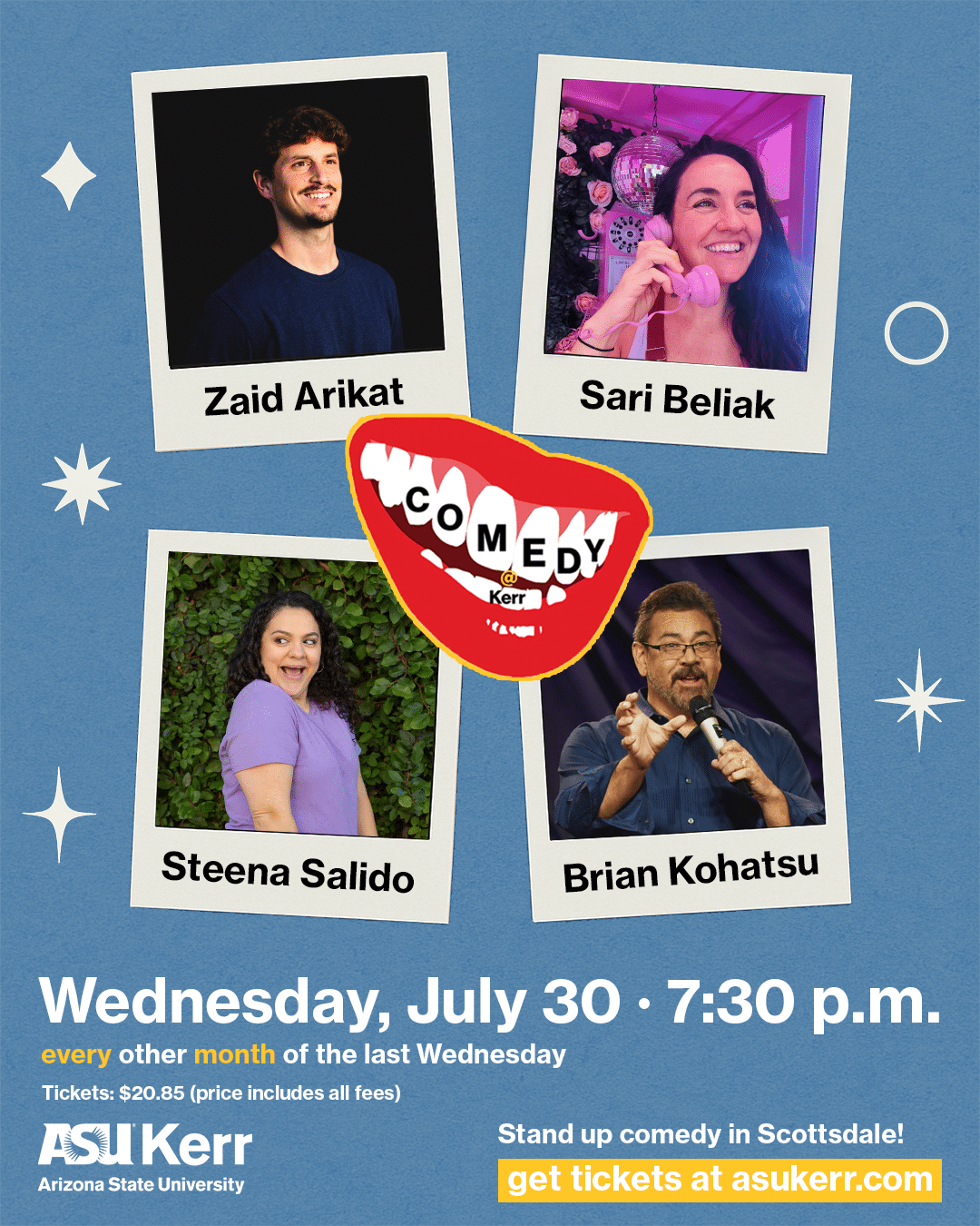 Comedy @ Kerr at ASU Kerr Cultural Center | Event in Scottsdale | AllEvents