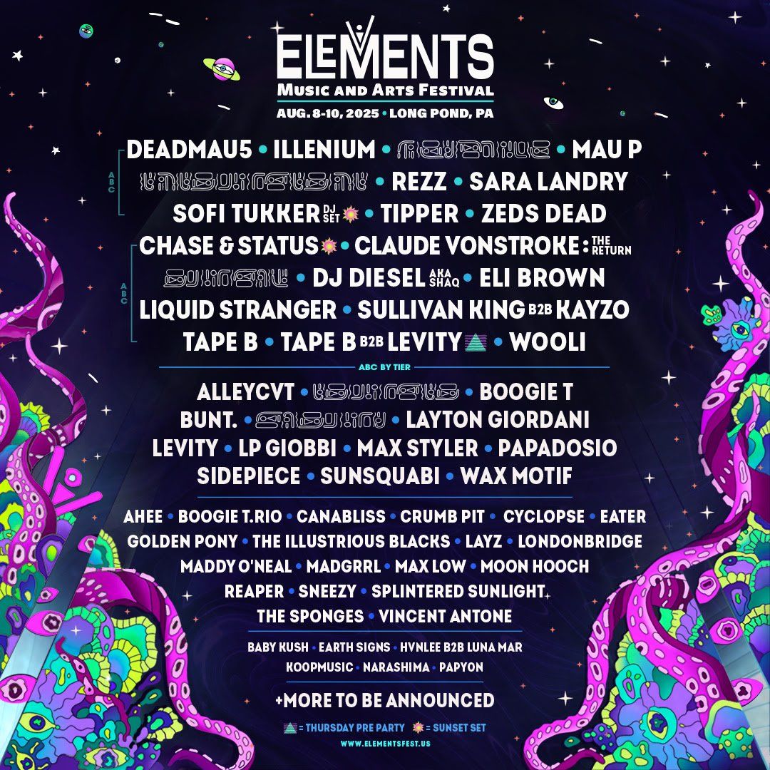 Elements Music Festival - Friday, 7 August | Event in Long Pond | AllEvents