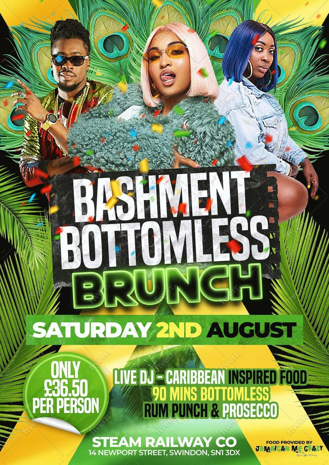 BASHMENT BOTTOMLESS  BRUNCH , 2 August | Event in Swindon | AllEvents