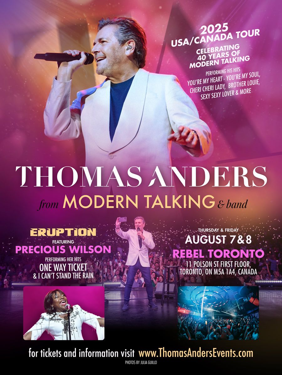 Thomas Anders Band, 15 August | Event in Trenton | AllEvents