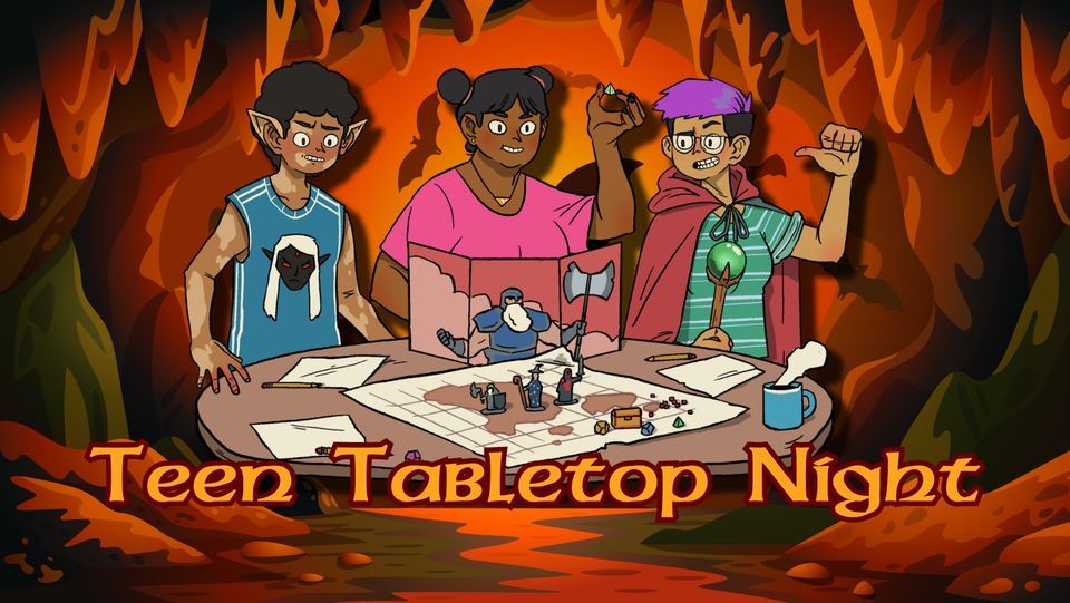 Teen Tabletop Night, Norwich Youth, Family & Recreation Services