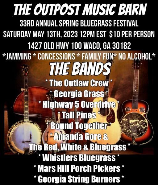 Grass at The Outpost Music Barn 33rd Annual Spring Bluegrass