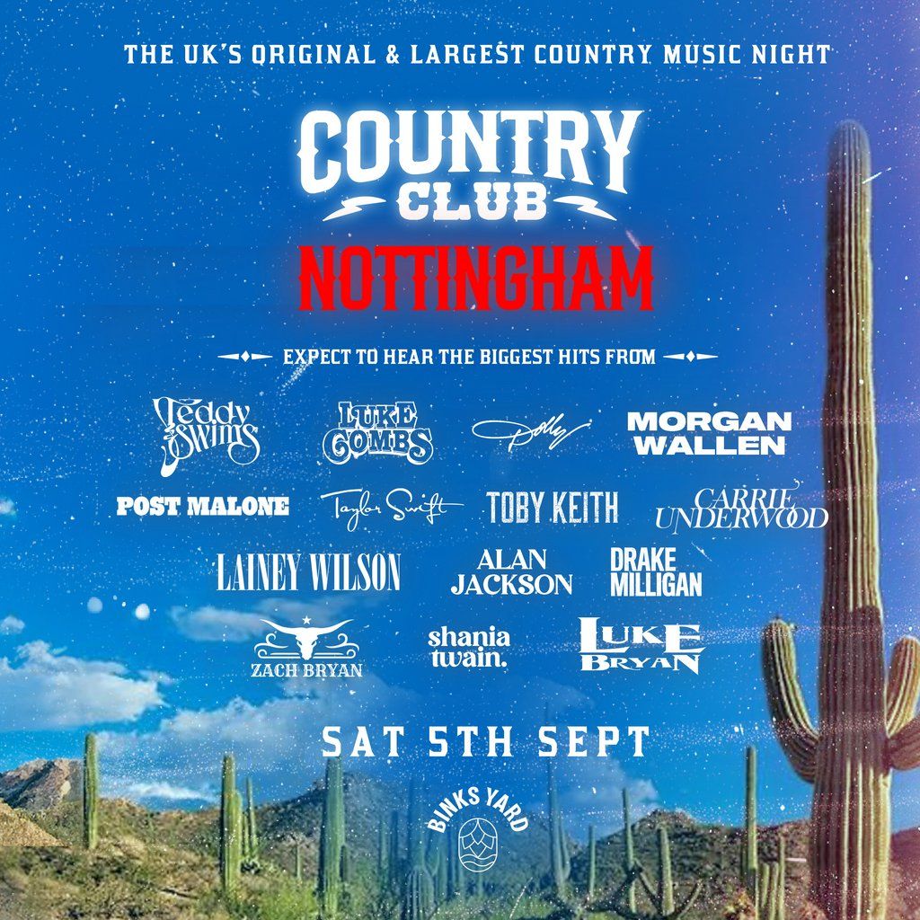 Country Club - Outdoor Country Music Festival - Nottingham, 5 September | Event in Nottingham | AllEvents