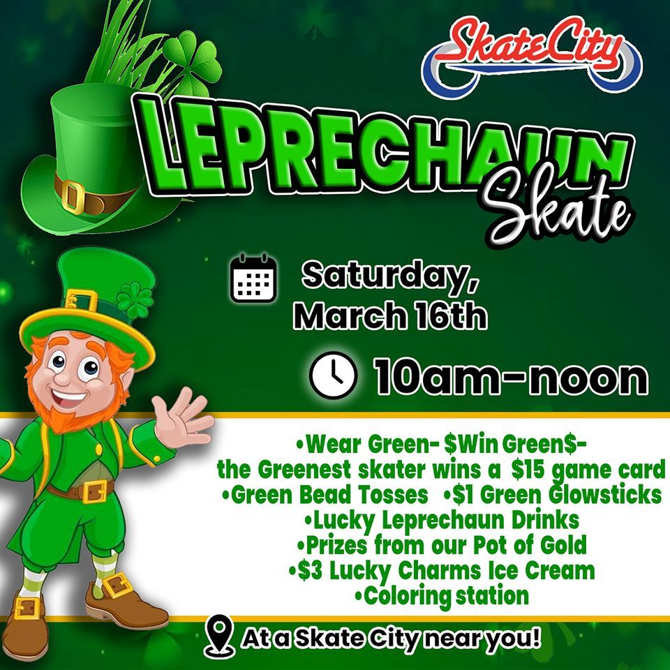 Saturday Morning Leprechaun Skate! , 1400 West Blvd, Belleville, IL