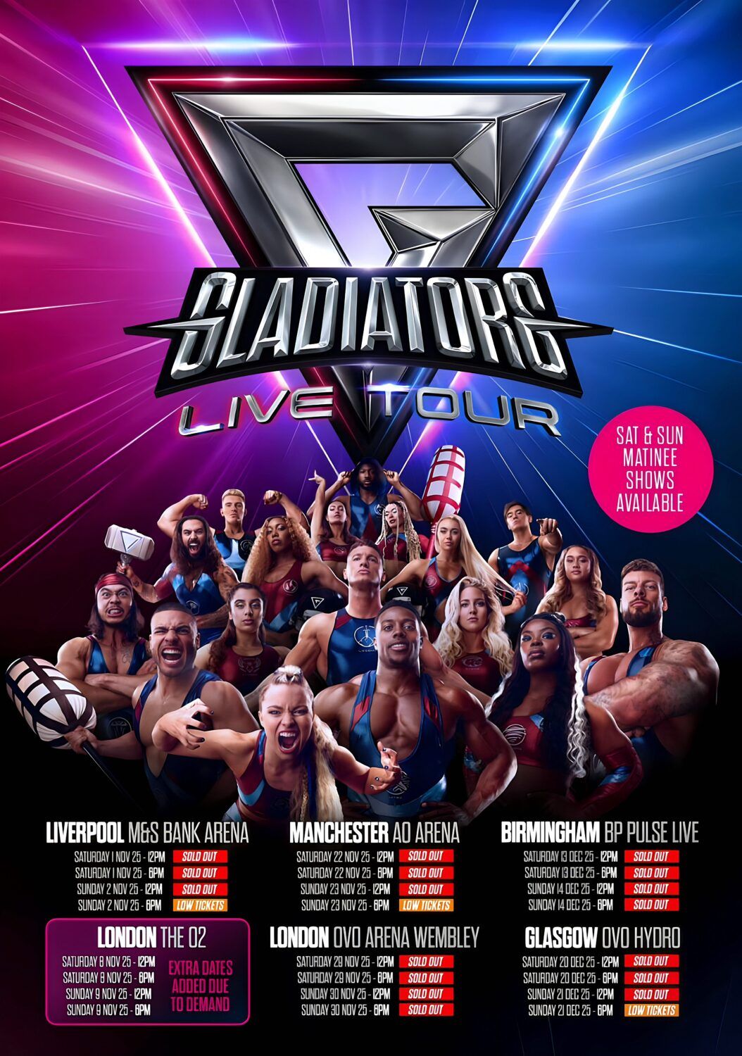 Gladiators Live Liverpool Tickets, 1 November | Event in Liverpool | AllEvents