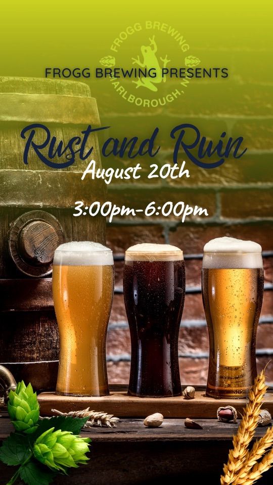 Rust and Ruin Live Frogg, Frogg Brewing, Marlborough, 17 September