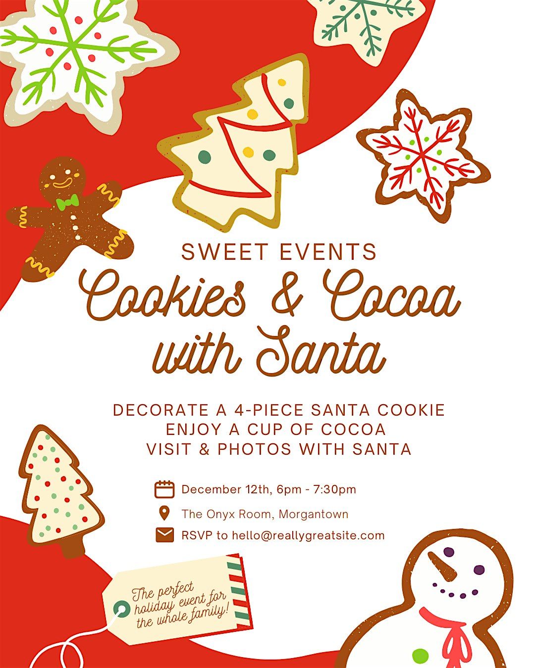 Cookies & Cocoa with Santa, 12 December | Event in Morgantown | AllEvents