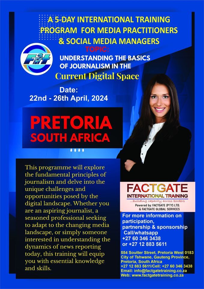 INTERNATIONAL TRAINING PROGRAMME, Pretoria, South Africa, Grunstadt, 22 ...