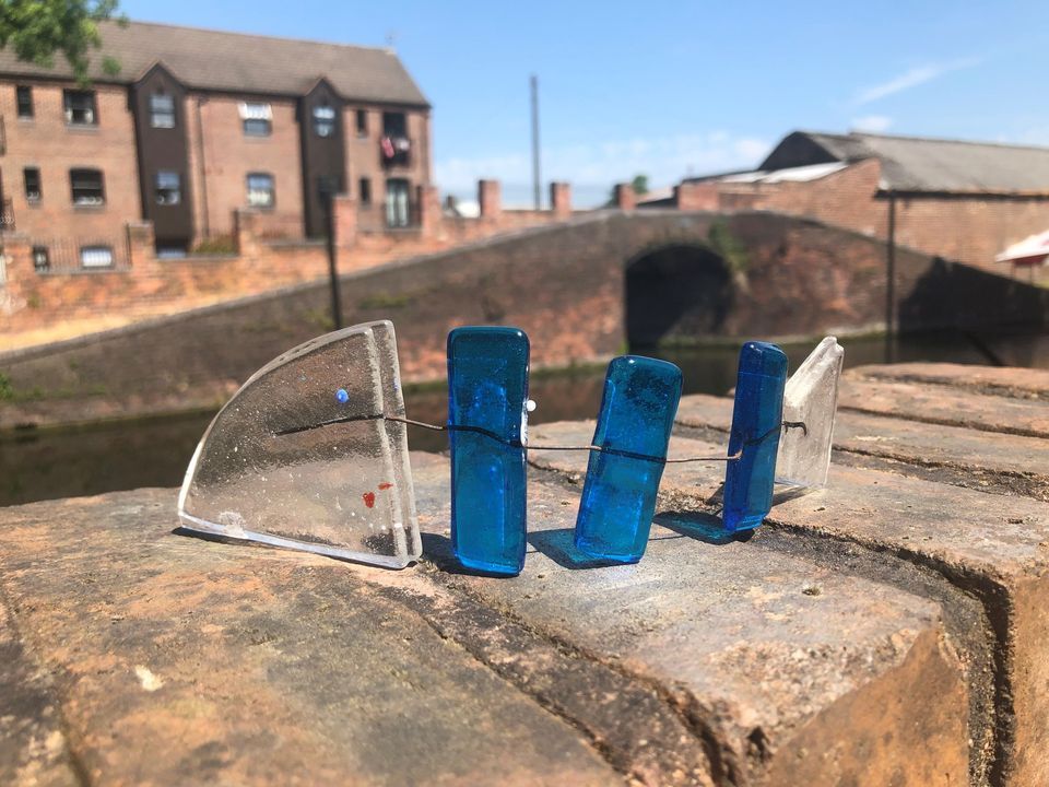 Family Glass Fusing Wired Fish, Red House Cone, Stourbridge, August 14