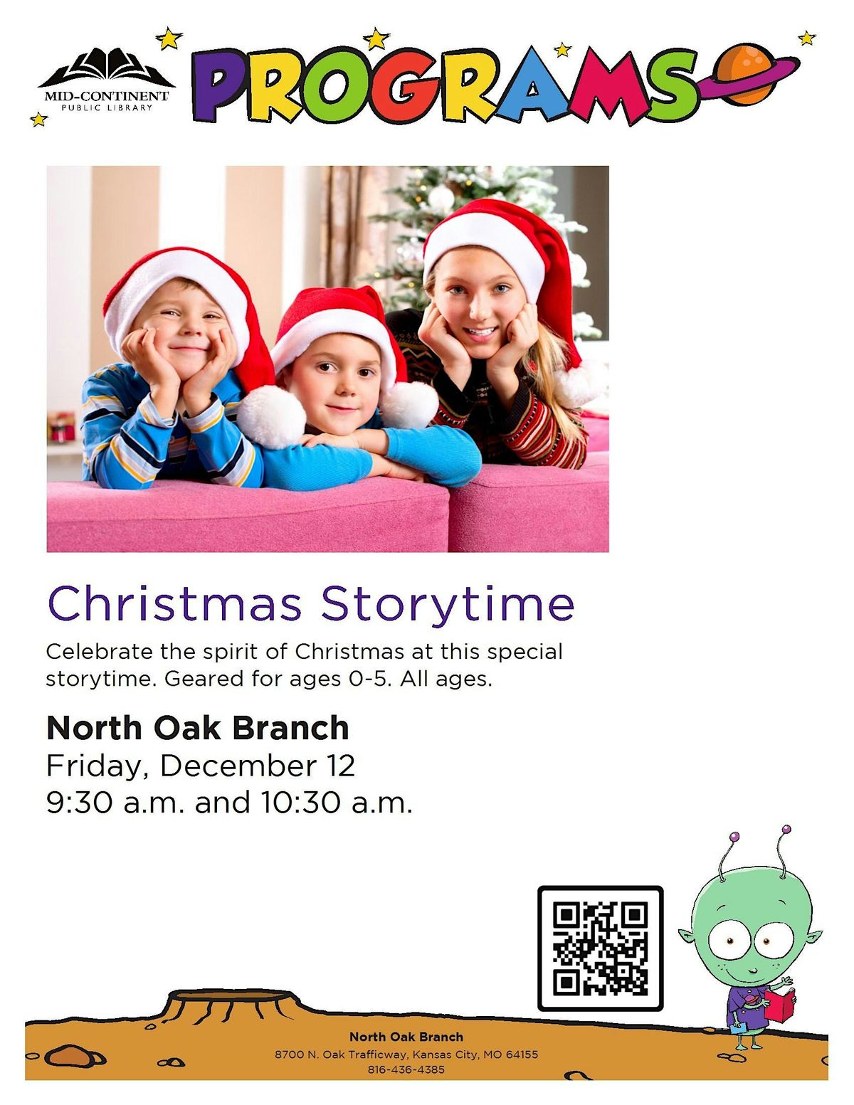 Christmas Storytime, 12 December | Event in Kansas City | AllEvents