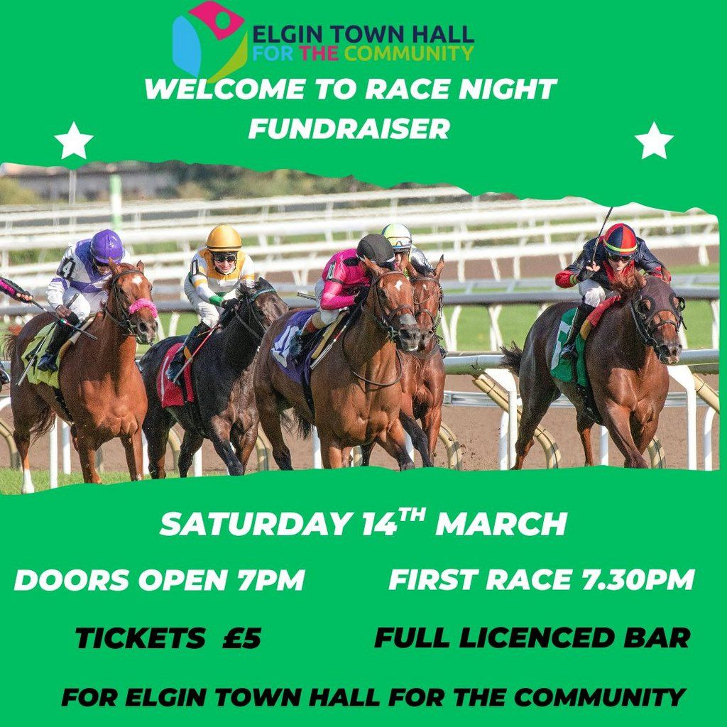ETH Race Night, 14 March | Event in Elgin | AllEvents