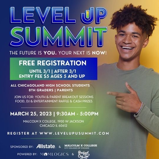 Level up summit the future is you your next is now malcolm x