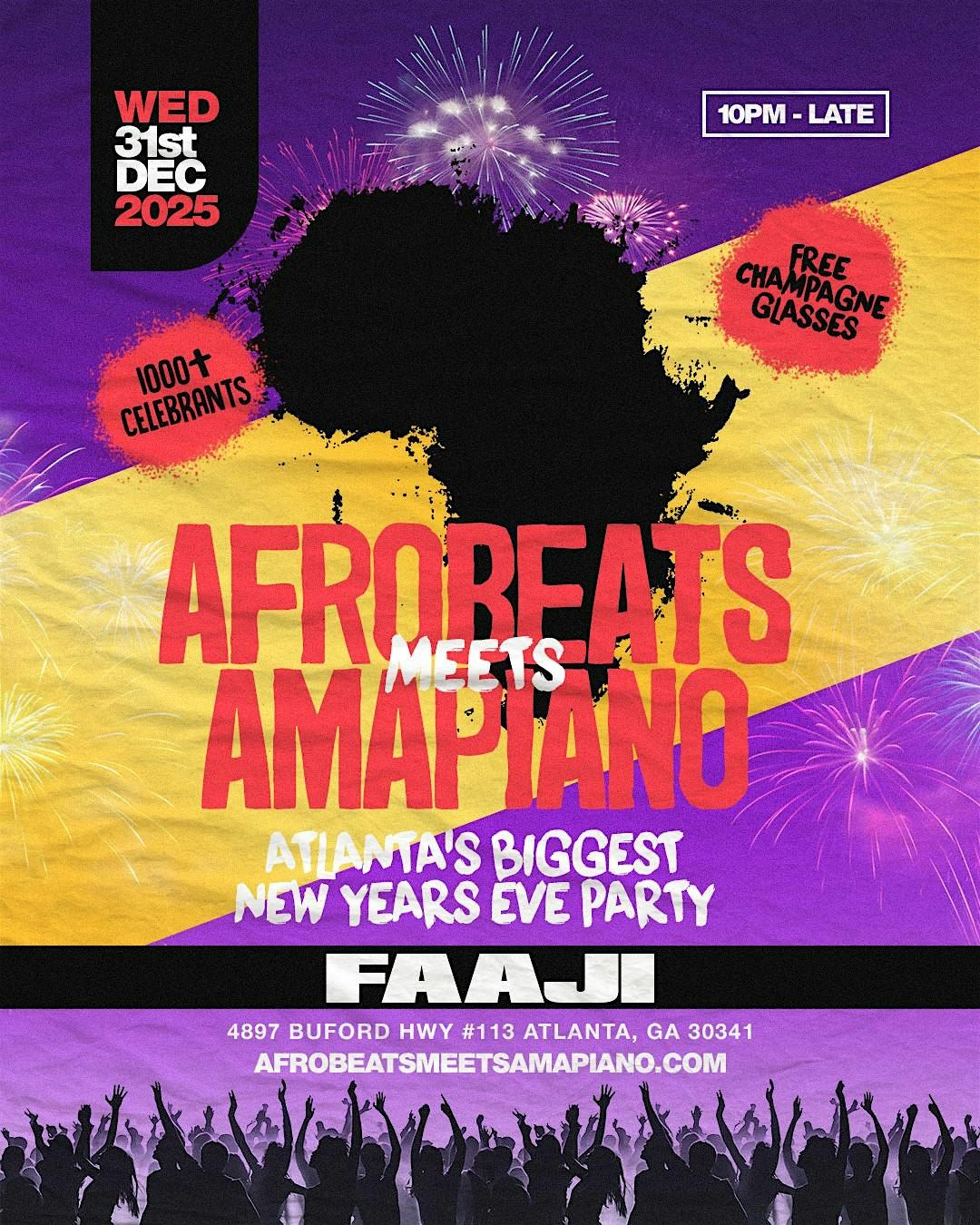 Afrobeats Meets Amapiano New Years Eve – Atlanta's Biggest NYE Party, 31 December | Event in Chamblee | AllEvents