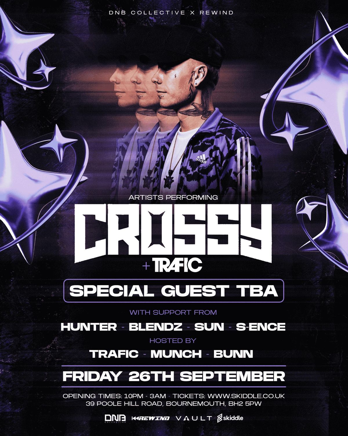 DNB Collective X Rewind Presents: Crossy + More, 26 September | Event in Bournemouth | AllEvents