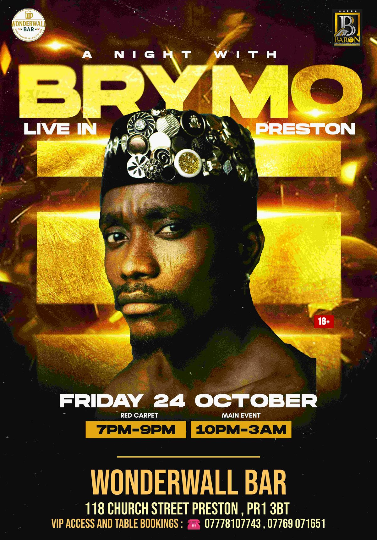 A Night With Brymo Preston , 24 October | Event in Preston | AllEvents