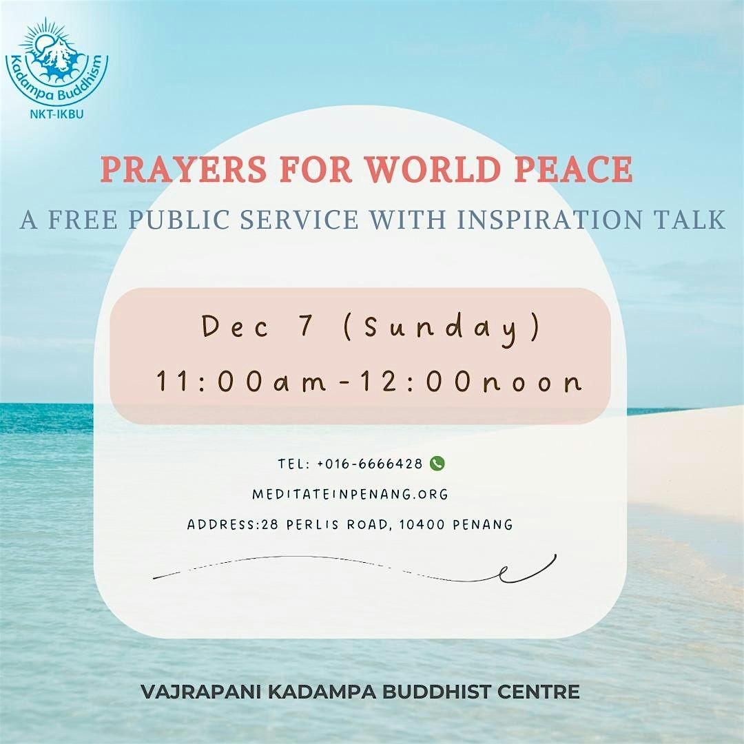 Prayers for World Peace, a free public service with inspiration talk, 7 December | Event in George Town | AllEvents