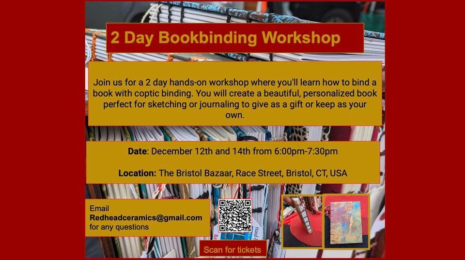 2 Day Bookbinding The Bristol Bazaar, December 12 2023
