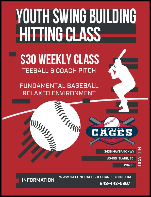 Youth Swing Building Class, Batting Cages of Charleston, November 26