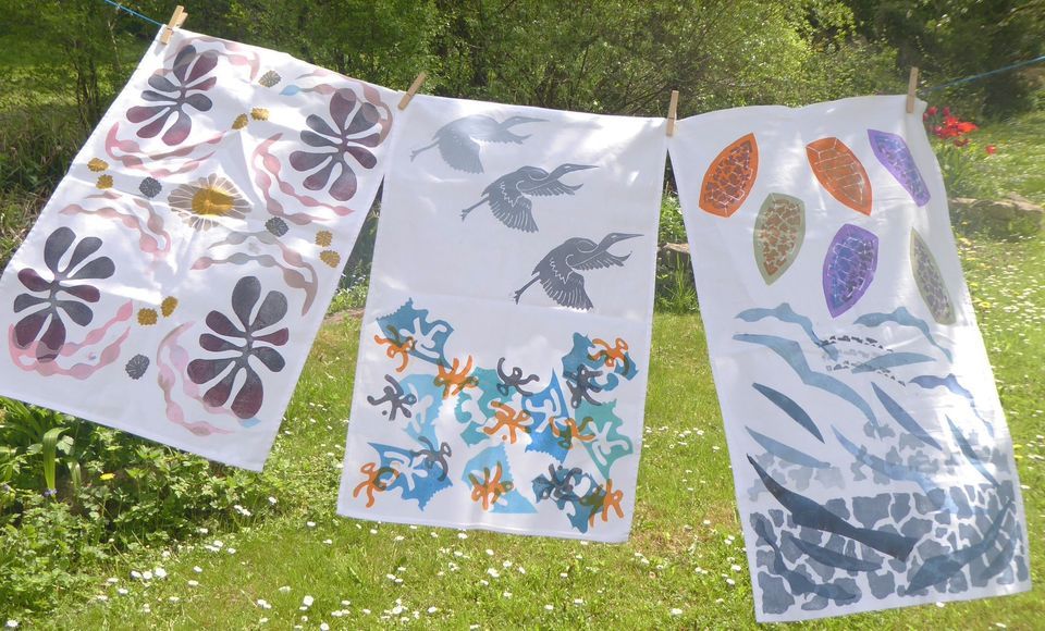 Block Printing for Quilters, WWT Slimbridge Wetland Centre, Gloucester