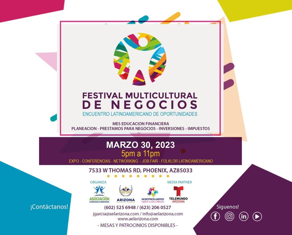 FESTIVAL MULTICULTURAL...EXPO de Negocios, Eduardos Reception Hall