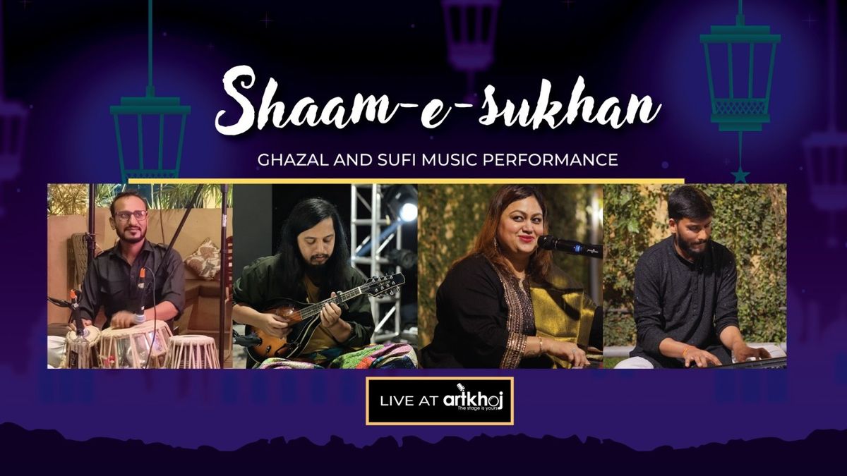 Shaam-e-sukhan - Live Ghazal and Sufi Music, 30 August | Event in Bangalore | AllEvents