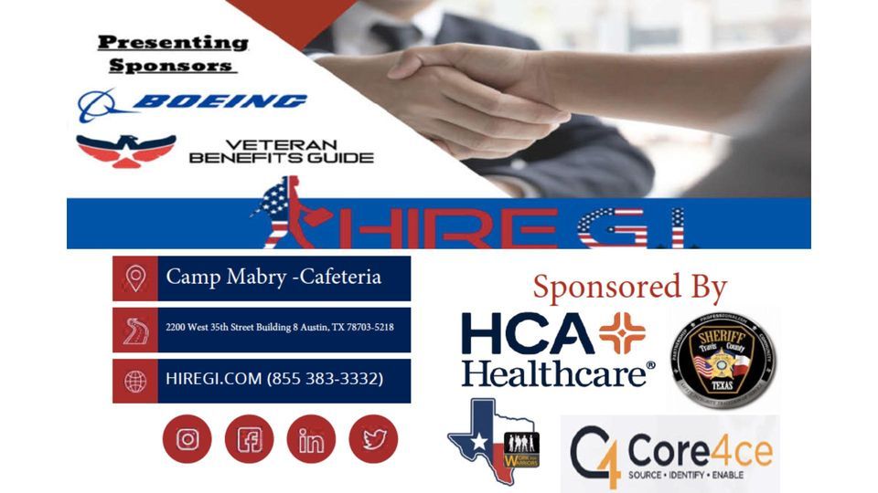 Camp Mabry Career Fair with Hire G.I., 2200 W 35th St, Building 8, Austin, TX 787031222